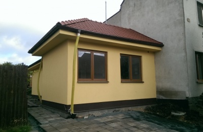 Modulárna zostava s fasádou