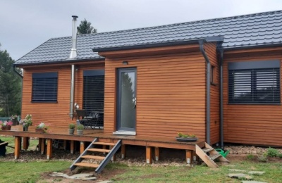 Modulový dom 13 x 4,2 metra so zádverím