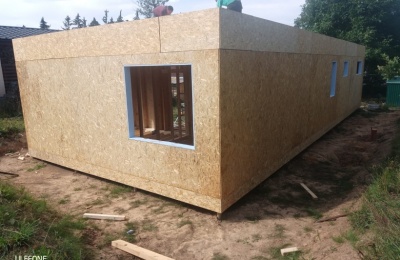 Modulový dom Hrubá stavba 1