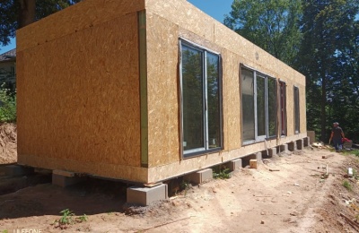 Modulový dom Hrubá stavba 2