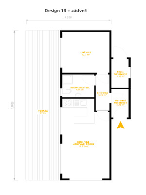 Projekt Design 13 + zádverie